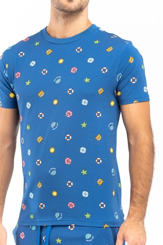 T-shirt - Azul-cobalto