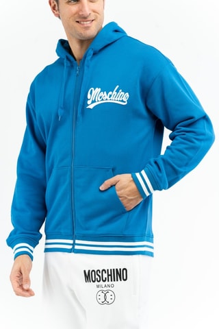Sweats com capuz - Azul-cobalto