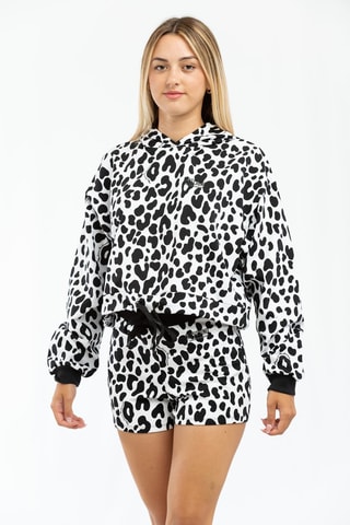Sweat com capuz Preto e branco