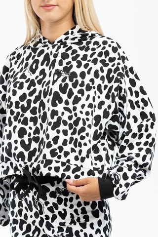 Sweat com capuz Preto e branco