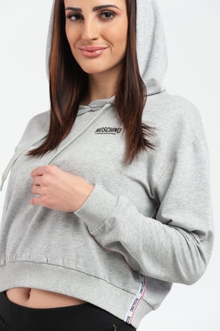 Sweat curta Cinzento-mesclado