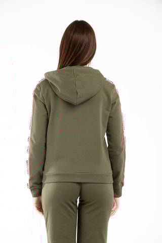 Sweat com capuz Caqui