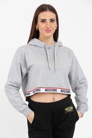 Sweat curta Cinzento-mesclado