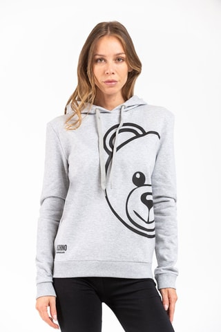 Sweat com capuz Cinzento mesclado