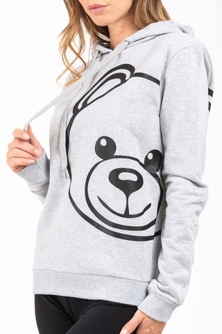 Sweat com capuz Cinzento mesclado