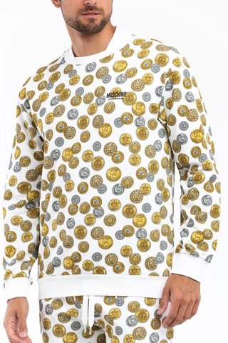 Sweat Branco e amarelo