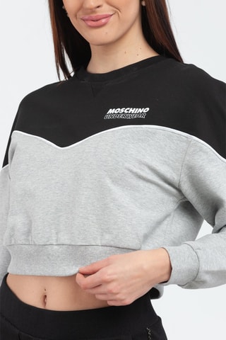 Sweat curta Cinzento-mesclado