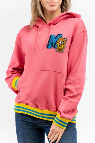 Sweats com capuz - Rosa e amarelo