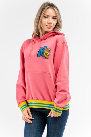 Sweats com capuz - Rosa e amarelo