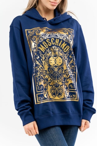Sweats com capuz - Azul-marinho e dourado