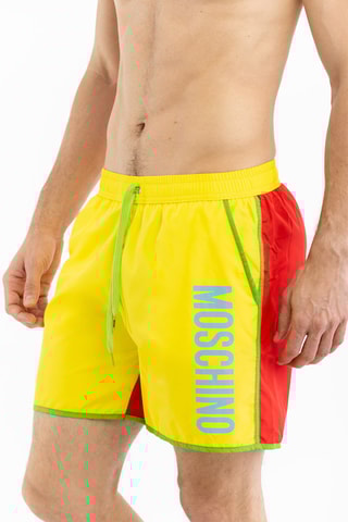 Calções de banho - Vermelho e amarelo