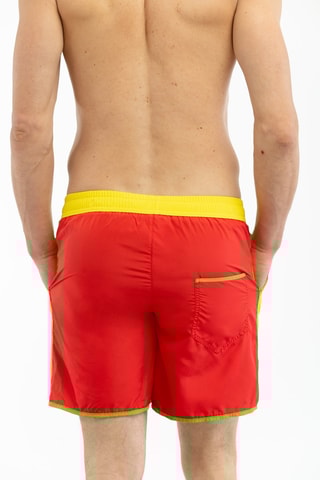 Calções de banho - Vermelho e amarelo