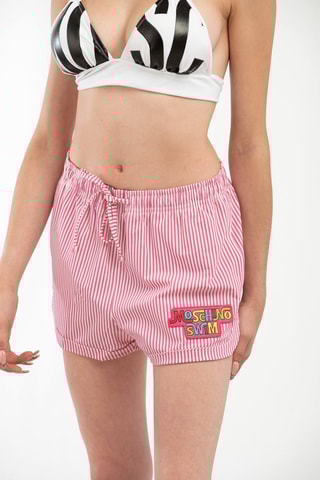 Calções de banho Rosa e branco