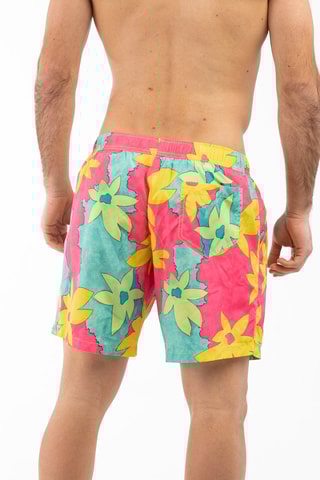 Calções de banho Rosa, amarelo e azul