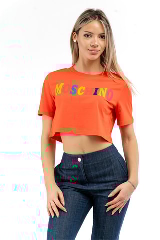 T-shirt cropped - Laranja