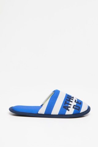 Chinelos de quarto - Branco e azul