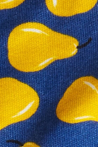Chapéu à pescador reversível Azul-marinho e amarelo