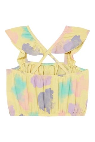 Camisola de alças - Amarelo e violeta