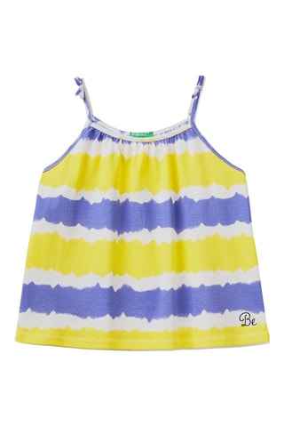 Camisola de alças - Amarelo e violeta