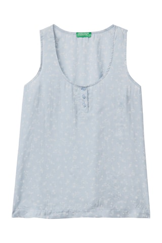 Camisola de alças - Azul-celeste