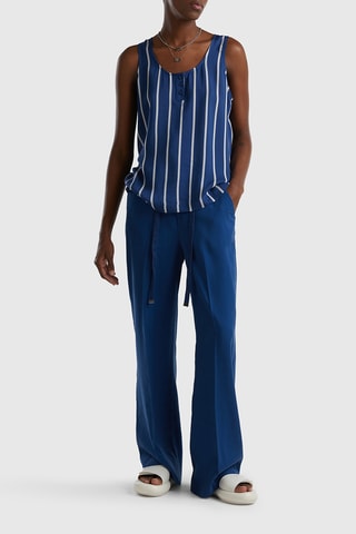 Camisola de alças - Azul