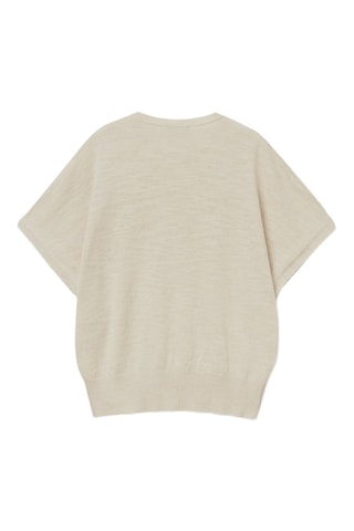 Camisola em linho - Bege