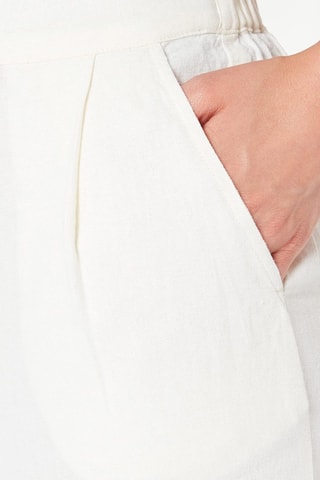 Pantalon palazzo en lin - Ecru