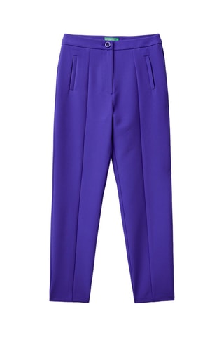 Calças corte cigarro 7/8 cintura subida Violeta