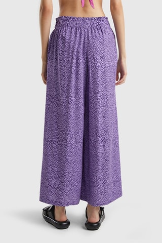 Calças wide legs - Violeta