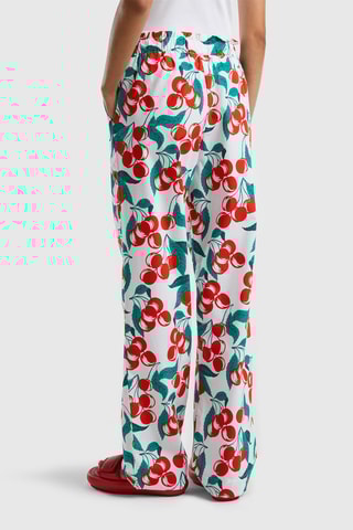 Calças wide legs - Branco
