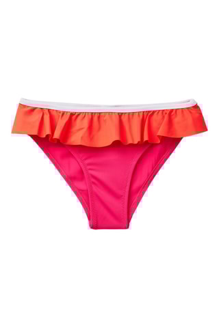 Parte de baixo de biquíni - Rosa e laranja