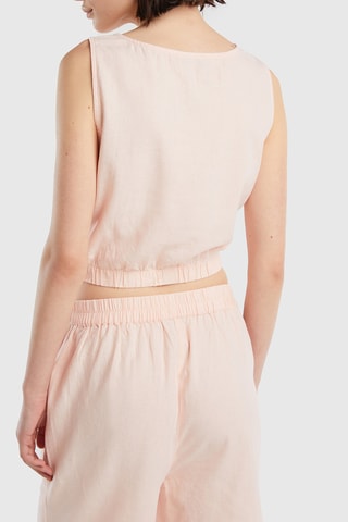 Top de linho - Rosa