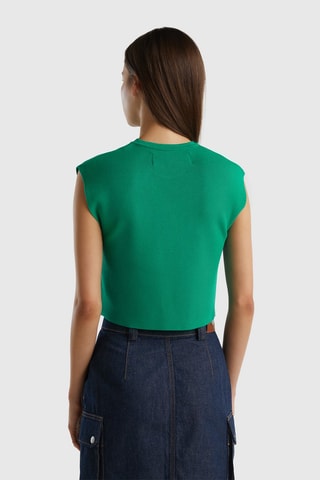 Crop top sem mangas - Verde