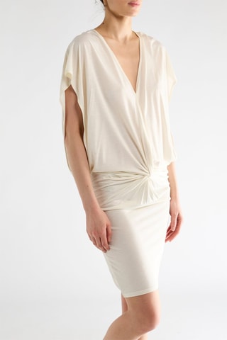 Vestido direito - Cru