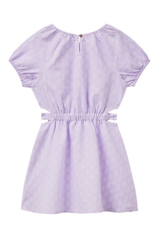 Vestido em linho Malva