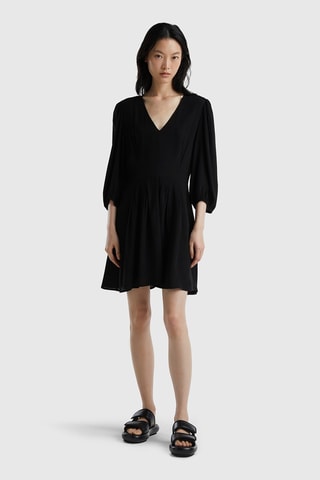 Vestido estilo patinadora Preto