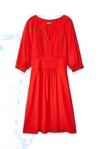 Vestido midi Vermelho