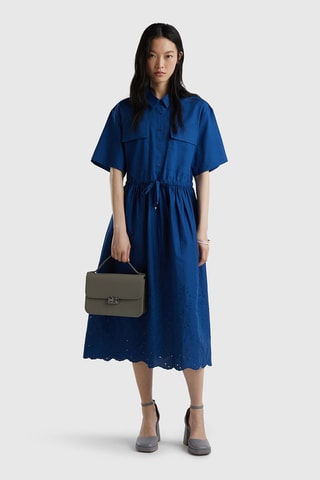 Vestido midi Azul-real