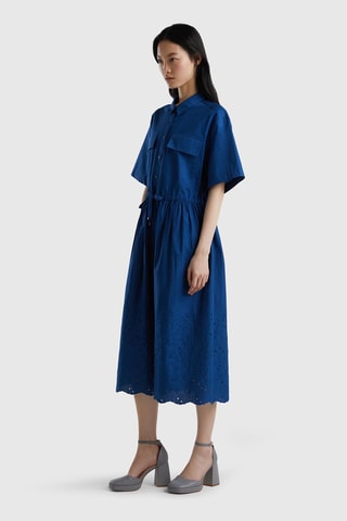 Vestido midi Azul-real