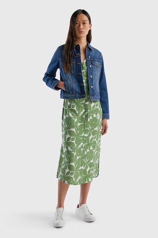 Vestido-camisa Verde