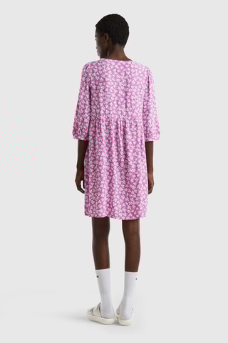 Vestido direito Rosa