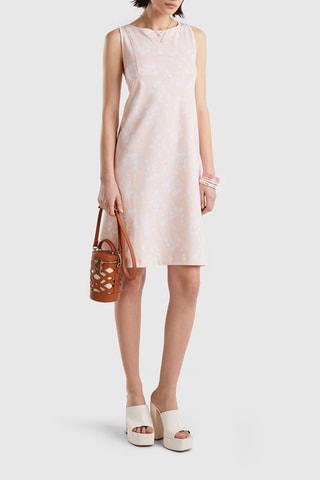 Vestido trapézio - Rosa