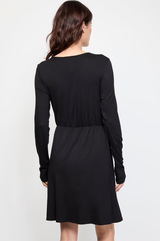 Vestido traçado - Preto