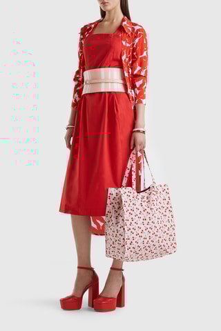 Vestido midi - Vermelho