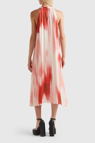 Vestido trapézio tie and dye - Rosa