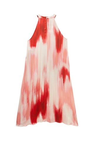 Vestido trapézio tie and dye - Rosa