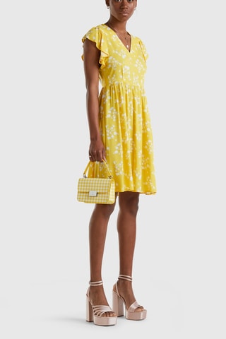 Vestido estilo patinadora - Amarelo