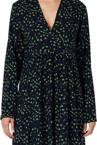 Vestido estilo patinadora - Preto e verde