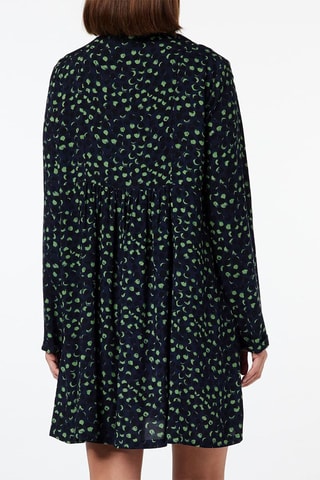 Vestido estilo patinadora - Preto e verde