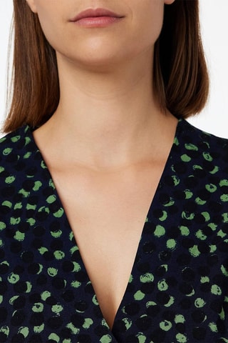 Vestido estilo patinadora - Preto e verde